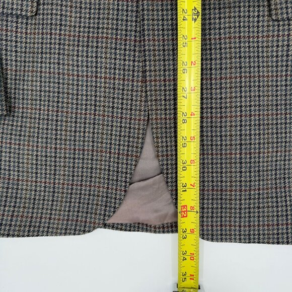 Chaps Ralph Lauren Vintage Houndstooth Wool Blazer Sport Jacket 42 Long Canada - Picture 12 of 16